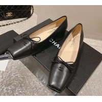 Best Product Chanel Lambskin Square Pumps 3.5cm with Bow CH121307