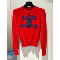 ​New Fashion Louis Vuitton Wool Sweater LV121101 Red 2023