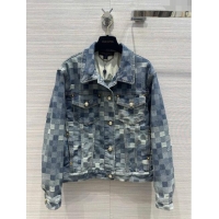 Super Quality Louis Vuitton Denim Jacket LV122948 Blue 2023