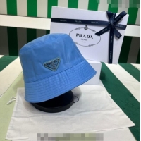 Top Grade Prada Nylon Bucket Hat PR08241 Blue 2023