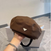 Affordable Price Prada Beret Hat PR09052 Brown 2023