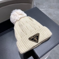 Low Cost Prada Knit Hat P12804 Beige 2023