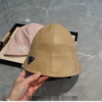 Buy Discount Prada PU Bucket Hat PR120604 Dark Beige 2023