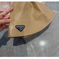 Buy Discount Prada PU Bucket Hat PR120604 Dark Beige 2023