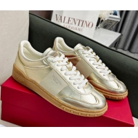 Charming Valentino Upvillage Sneakers in Nappa Calfskin Light Gold 218077