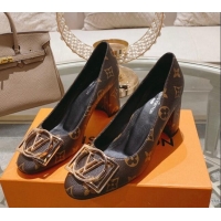 Most Popular Louis Vuitton Madeleine Pumps 8cm in Monogram Canvas with LV Circle 204030