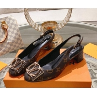 Sophisticated Louis Vuitton Madeleine Slingback Pumps 4.5cm in Monogram Canvas with LV Circle 204031