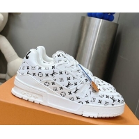 Lowest Price Louis Vuitton LV Trainer Sneakers in Mini Monogram Leather White/Black 218065