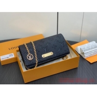 Pretty Style Louis Vuitton Wallet On Chain Lily M46919 Black