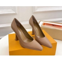 Purchase Louis Vuitton Sparkle Pumps 9.5cm in Calfskin Leather Brown 105147