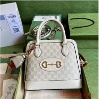 Top Quality Gucci Ophidia top handle bag with Web 677367 Beige