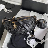 Shop Cheap Chanel New Style Waist Bag A57835 Black