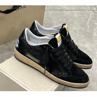 Trendy Design Golden Goose Ball Star sneaker in black glitter with black star 105018