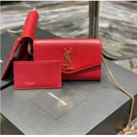 Buy Inexpensive Yves Saint Laurent Pochette Bag 607788 Red