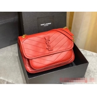 Promotional Yves Saint Laurent Medium Niki Chain Bag 498894 Red