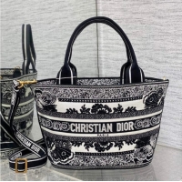 Good Taste Dior HAT BASKET BAG White and Black Butterfly Bandana Embroider M1328CES