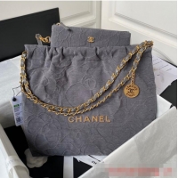 Reasonable Price CHANEL 22 HANDBAG Tweed AS3260 Gray