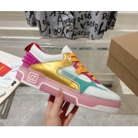 Low Cost Christian Louboutin Astroloubi Sneakers in Leather and Suede White/Multi 105088