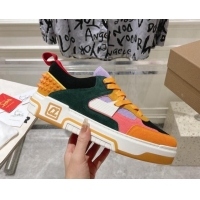 Most Popular Christian Louboutin Astroloubi Sneakers in Suede Orange/Multi 0105092