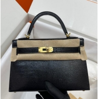 Buy Discount Hermes Kelly Shoulder Bags Original Leather KL2755 black