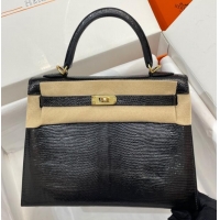 Famous Brand Hermes Kelly Shoulder Bags Original Leather KL2758 Black