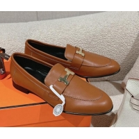 Low Price Hermes Paris Loafers in Velvet Brown 104042