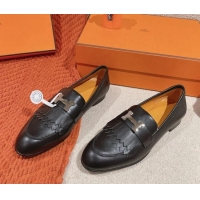 Good Quality Hermes Royal Loafers in Calfskin Black/Tan 0104059