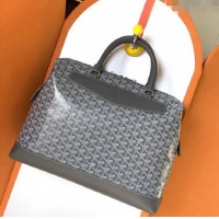 Shop Grade Goyard Cisalpin Briefcase Document Case Top Handle Bag G8129 Dark Grey