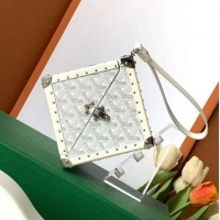 Grade Quality Goyard Dé Trunk Clutch Bag 8215 White