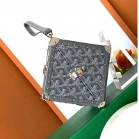 Buy Fashionable Goyard Dé Trunk Clutch Bag 8215 Dark Grey