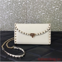 Top Grade VALENTINO GARAVANI Loco Calf leather bag 0059 White