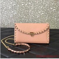 Top Grade VALENTINO GARAVANI Loco Calf leather bag 0059 Pink