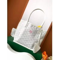 Top Grade Goyard Original Anjou Reversible Bag With Heart Mini 2399 White