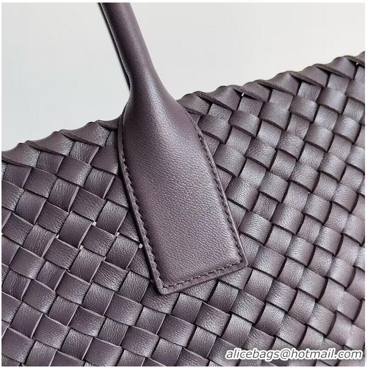 Reasonable Price Bottega Veneta Large Cabat Tote Bag in Intreccio Leather 608811 Fondant Brown 2023