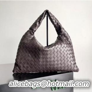 Grade Design Bottega Veneta Small Hop Hobo Bag Intrecciato Calf Leather 763966 Fondant Brown 2023