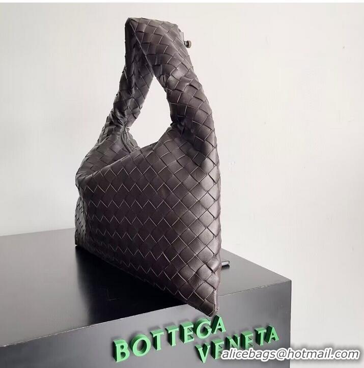 Grade Design Bottega Veneta Small Hop Hobo Bag Intrecciato Calf Leather 763966 Fondant Brown 2023