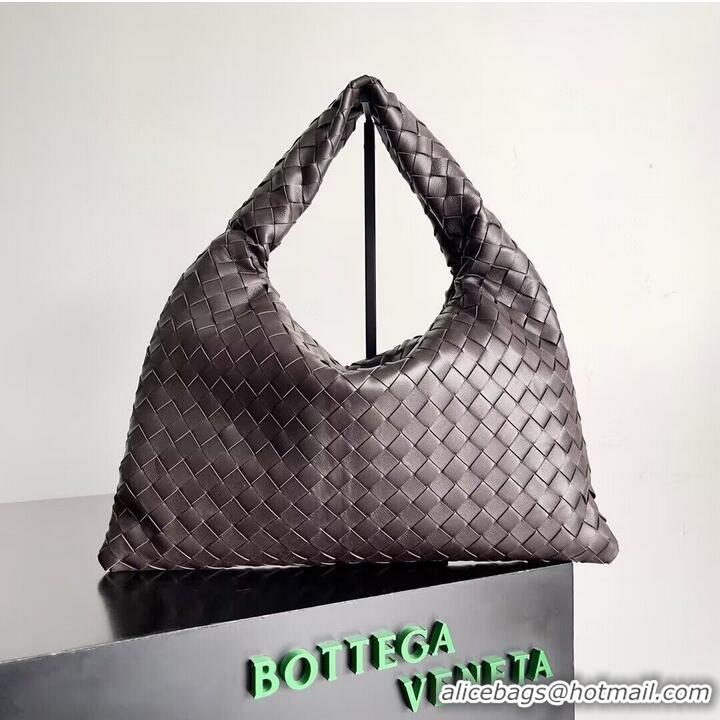 Grade Design Bottega Veneta Small Hop Hobo Bag Intrecciato Calf Leather 763966 Fondant Brown 2023