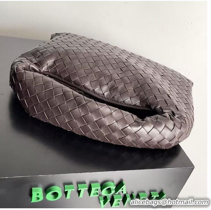 Grade Design Bottega Veneta Small Hop Hobo Bag Intrecciato Calf Leather 763966 Fondant Brown 2023