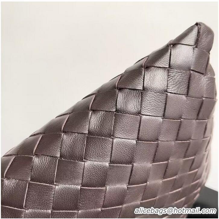 Grade Design Bottega Veneta Small Hop Hobo Bag Intrecciato Calf Leather 763966 Fondant Brown 2023