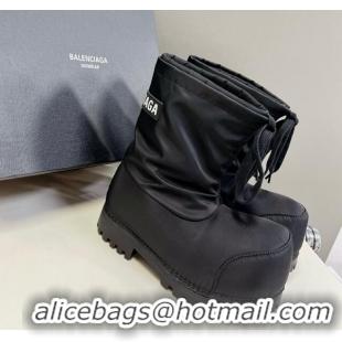 Low Price Balenciaga Skiwear- Alaska Low Boot in black nylon 0109035