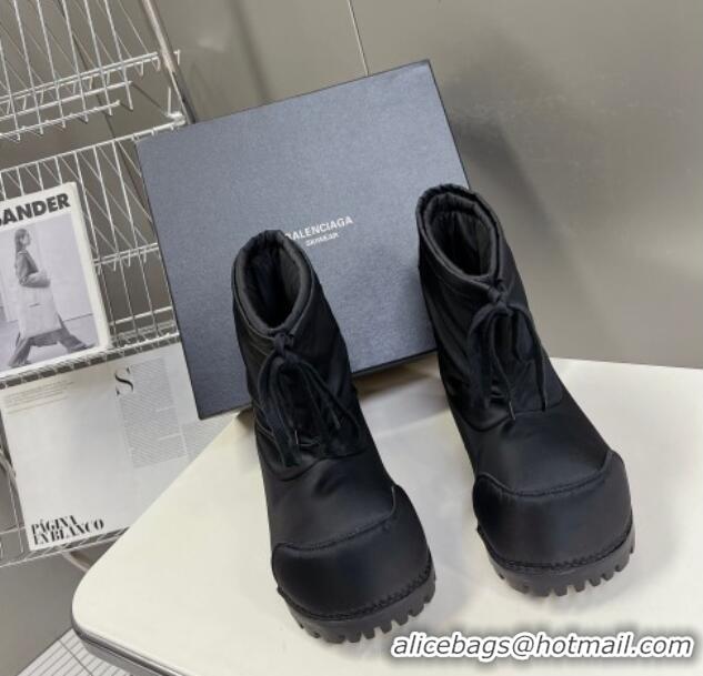 Low Price Balenciaga Skiwear- Alaska Low Boot in black nylon 0109035