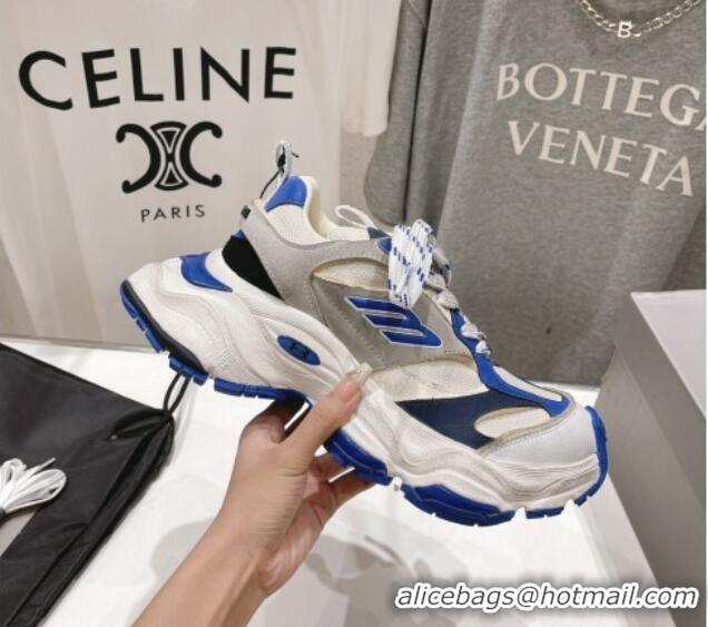 Top Grade Balenciaga 6XL Trainers Sneakers in Mesh and Suede Blue 0109048