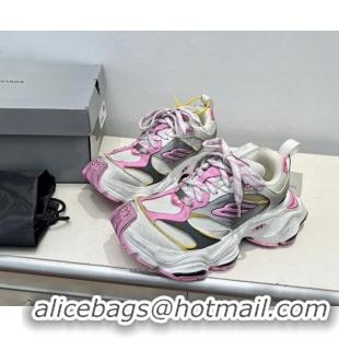 Unique Style Balenciaga Cargo Trainers Sneakers in Microfiber and Mesh Grey/White/Pink 129007