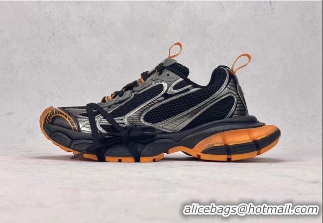 Good Looking Balenciaga 3XL Trainers Sneakers in Mesh and Polyurethane Black/Orange/Grey 129012