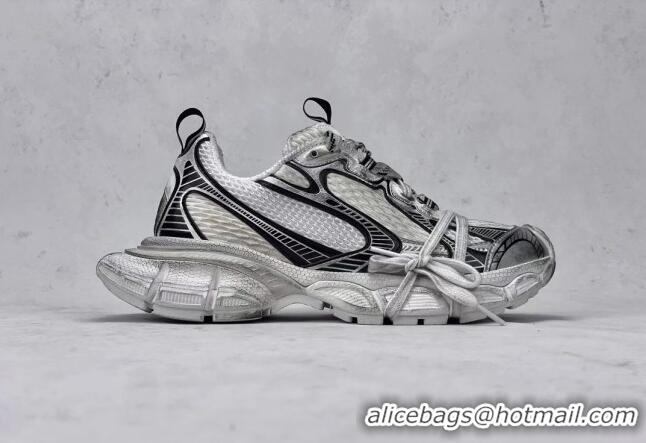 Hot Style Balenciaga 3XL Trainers Sneakers in Mesh and Polyurethane Silver/Black 129014