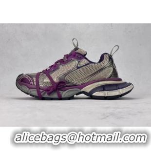 Trendy Design Balenciaga 3XL Trainers Sneakers in Mesh and Polyurethane Purple/Grey 0129016