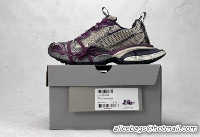 Trendy Design Balenciaga 3XL Trainers Sneakers in Mesh and Polyurethane Purple/Grey 0129016