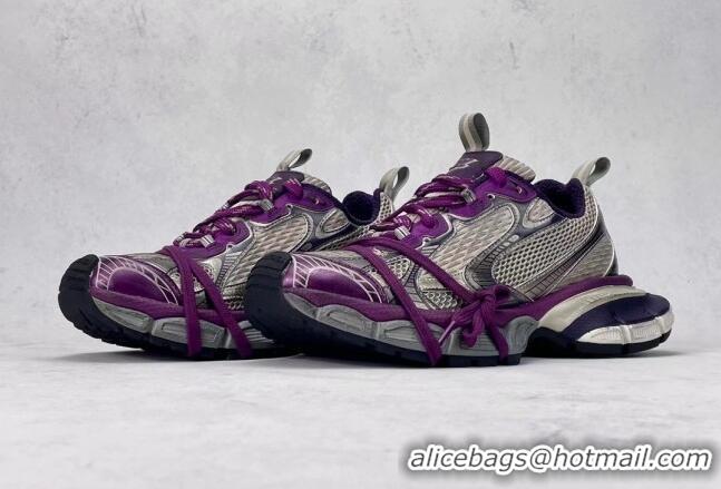 Trendy Design Balenciaga 3XL Trainers Sneakers in Mesh and Polyurethane Purple/Grey 0129016