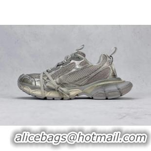 Best Product Balenciaga 3XL Trainers Sneakers in Mesh and Polyurethane Silver/Grey 129018