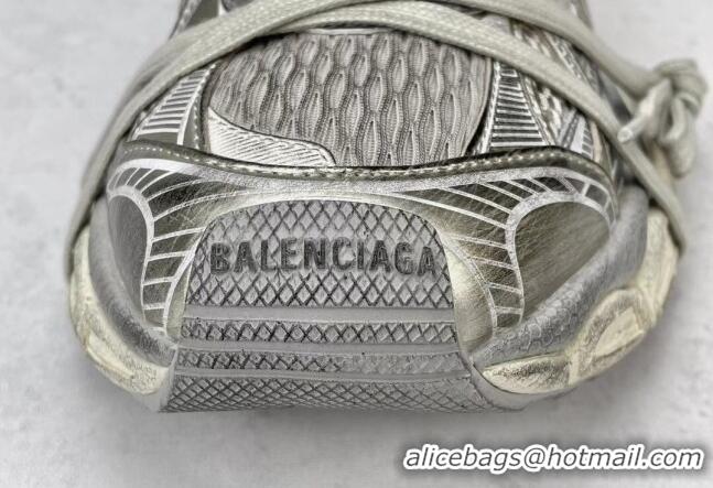 Best Product Balenciaga 3XL Trainers Sneakers in Mesh and Polyurethane Silver/Grey 129018